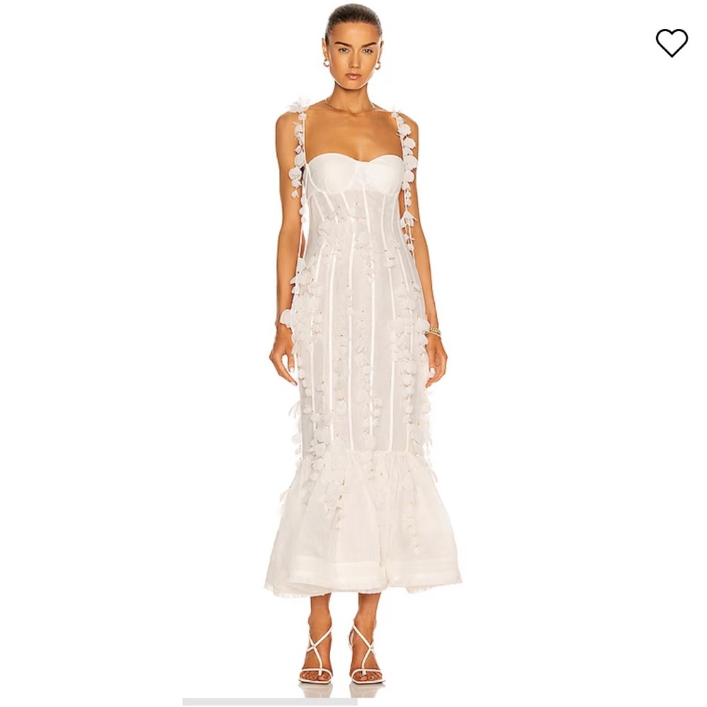 Zimmermann Botanica Petal Gown in Natural